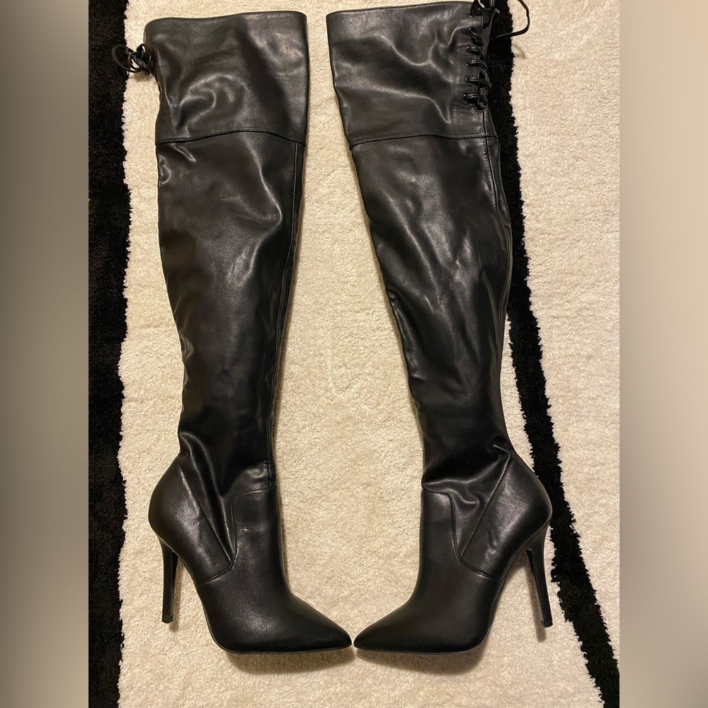 **SALE** ALDO Black Over the Knee Boots SZ 6